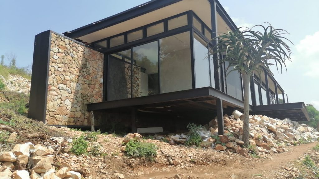21st century glass building with steel frame built and renovated by Newlands building project in Westcliff